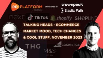 Ecommerce technology roundup podcast for November 2023, main image